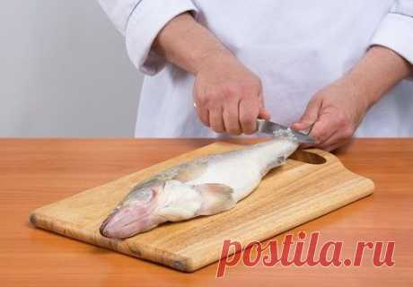быстро почистить любую рыбу