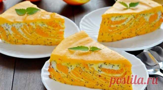 Нежная творожная запеканка с тыквой. Вкусная осеняя выпечка   Очень вкусная и нежная выпечка!   Ингредиенты: ✓ Творог — 500...