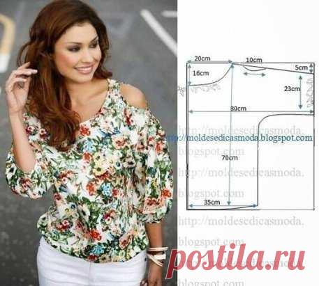 Готовимся к лету - блуза, выкройка