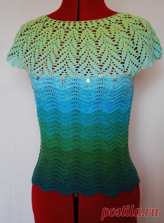 Floral lace top crochet blouse lace crochet top summer | Etsy