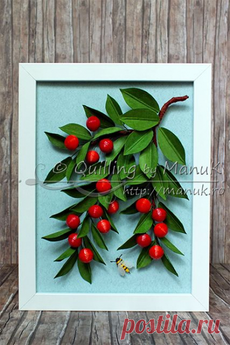Quilled Cherries Tutorial - Quilling by ManuK