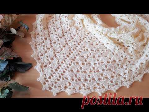 Вяжем бактус (шаль) 