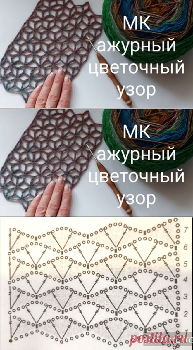 МК &#8211; ажурная сетка крючком (Вязание крючком) &#8211; Журнал Вдохновение Рукодельницы