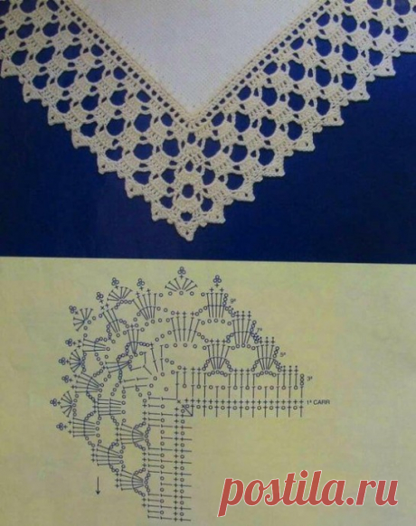 Кайма крючком