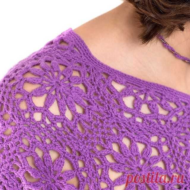 #мотивы такие #ажурныемотивы 💜☺️#вязаниекрючком #вяжутнетолькобабушки #crochet #детали #ноябрьсквяжет #люблювязать #людивяжут #knistagram #raverly