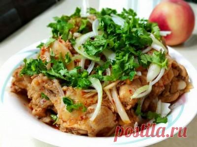 Острая закуска по корейски Хе из курицы : Закуски и бутерброды