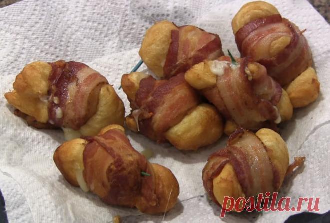 Идеальная закуска для вечеринки: сырные бомбочки с беконом