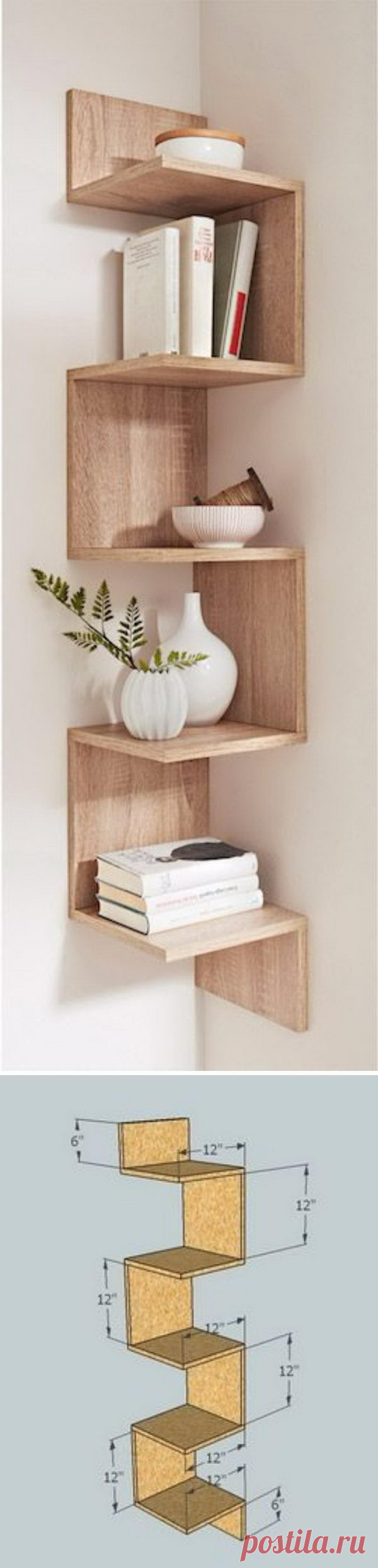 20+ DIY Corner Shelves to Beautify Your Awkward Corner - IdeaStand
