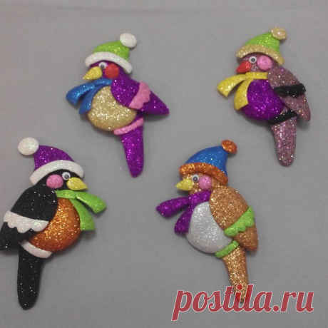 Подарки учителям на Новый год готовы!!! Ждём праздника! #вместесдочкой#новыйгод2017#елочныеигрушкиручнойработы#фоамиран_от_Самоуковой_Натальи#фоамиран_нск#фоамиранhandmade @ Станиславский Ж/М - Яма