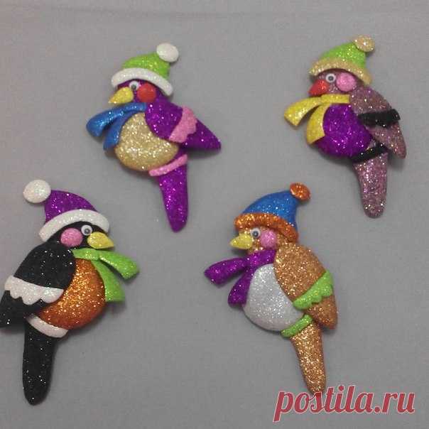 Подарки учителям на Новый год готовы!!! Ждём праздника! #вместесдочкой#новыйгод2017#елочныеигрушкиручнойработы#фоамиран_от_Самоуковой_Натальи#фоамиран_нск#фоамиранhandmade @ Станиславский Ж/М - Яма