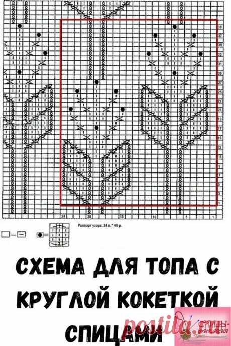 Топ на круглой кокетке.