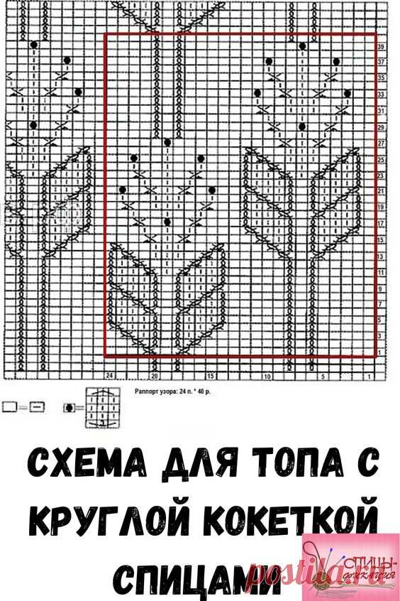 Топ на круглой кокетке.