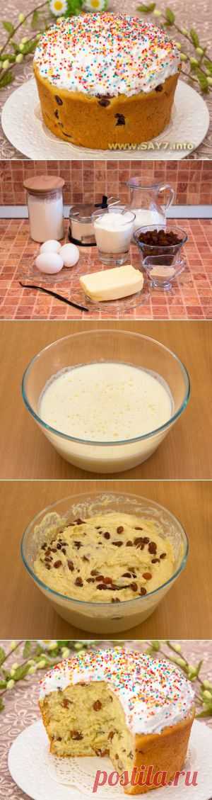 Пасхальный кулич на сметане