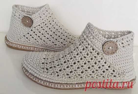 Обувь, связанная крючком: 12 идей | Рукоделие