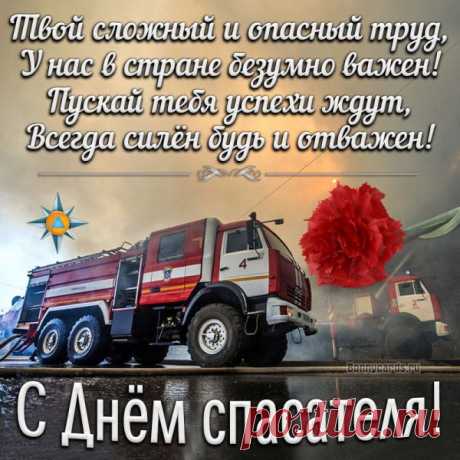 С Днем спасателя России,
Чтобы были вы здоровы,
Чтобы юмор ваш веселый
Помогал всё пережить,
Верить в лучшее, любить!