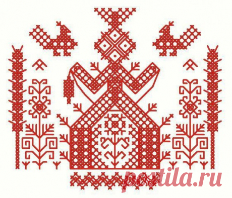 Образцы обереговой вышивки