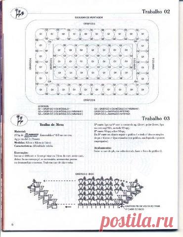 Скатерть для праздничного стола крючком