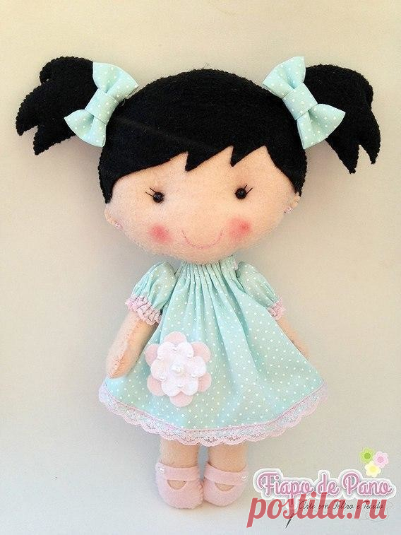 Куколки из фетра - выкройка
#рукоделие #ПоделкиИзФетра #кукла