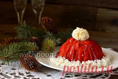 Салат Оливье "Шапка Деда Мороза" » Женский Мир