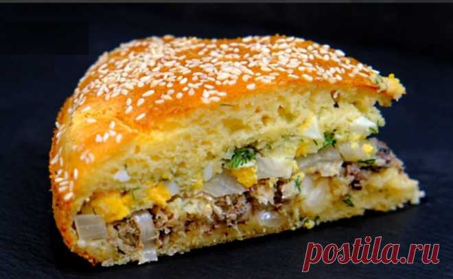 1 минута и воздушное ТЕСТО для пирога готово! Побалуйте семью вкусным рыбным пирогом!