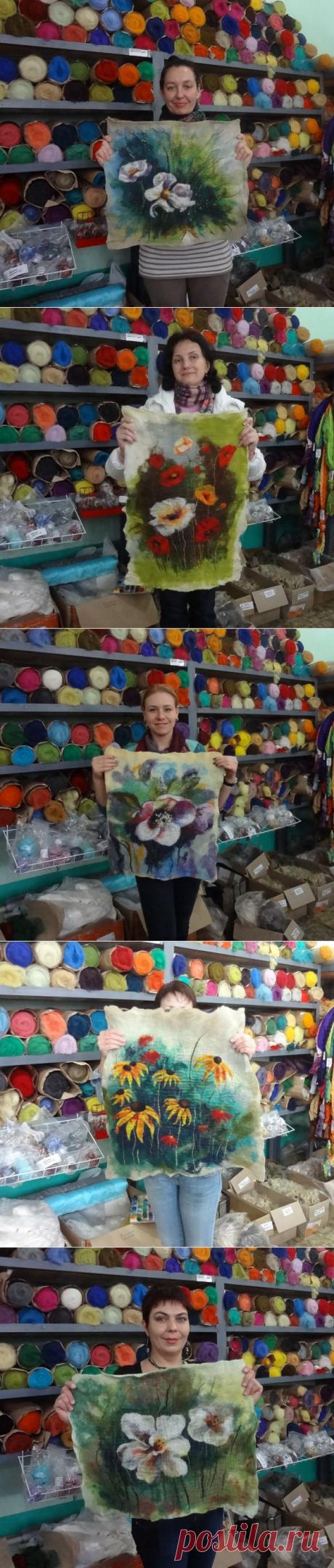 Рената Краус. Отчет о мастер-классе по шерстяной акварели