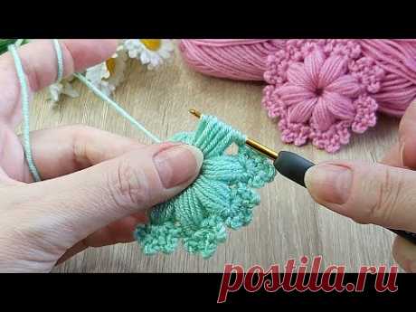 Crochet easy knitting motif making✅Crochet knitting patterns