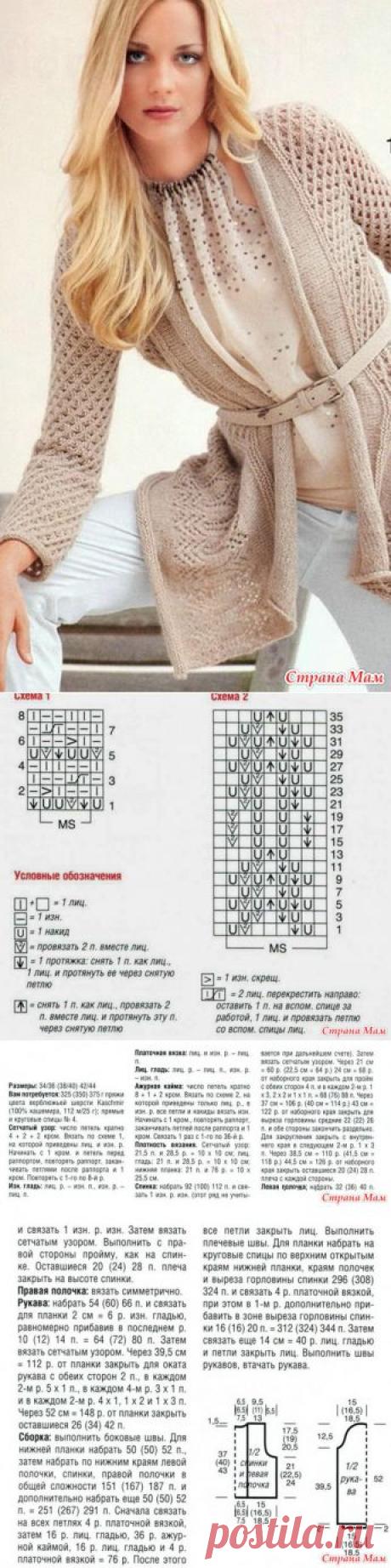 Полувер, свитер, жакет. - Вязание - Страна Мам