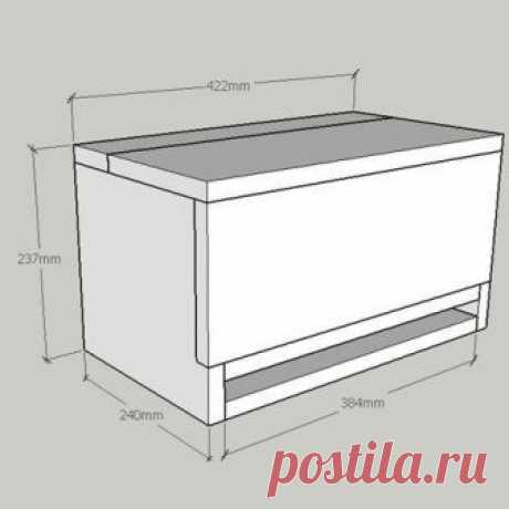 Хлебница с отсеками для ножа и разделочной доски | Своими руками