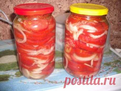 Салат из помидоров с луком заготовки на зиму рецепт с фото - 1000.menu