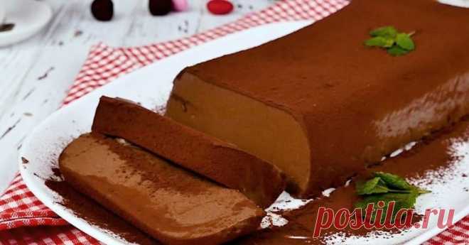 Рецепт шоколадного десерта из ряженки