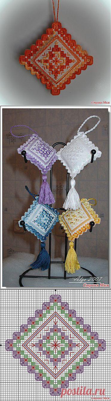 Игольница в технике "хардангер" + МК: Дневник группы "Бискорню и другие "кривульки"" - Страна Мам