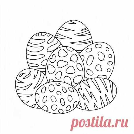 Арт - раскраски к пасхе