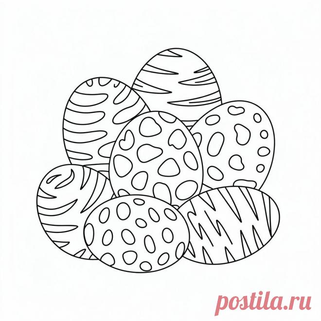 Арт - раскраски к пасхе