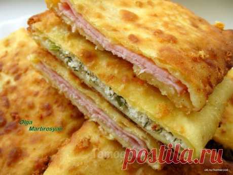 СЫРНЫЕ ЛЕПЁШКИ  С НАЧИНКОЙ