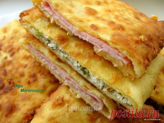 СЫРНЫЕ ЛЕПЁШКИ  С НАЧИНКОЙ