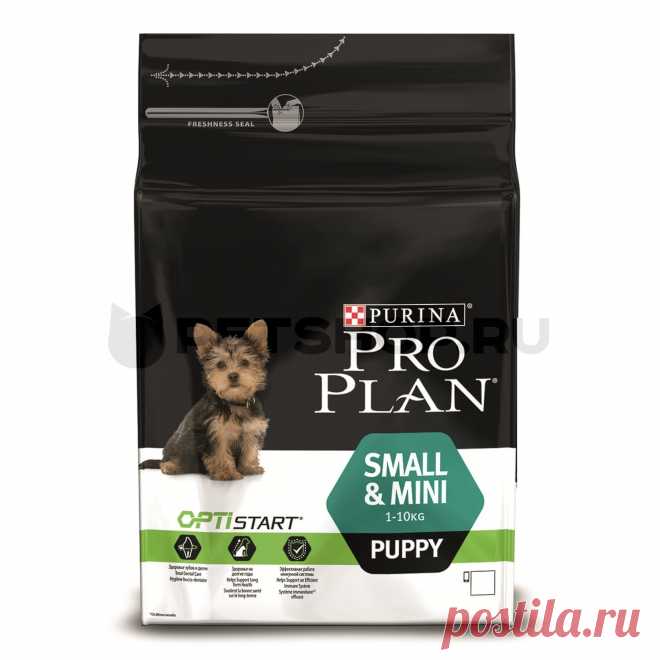 Корм Purina Pro Plan для щенков малых и карликовых пород с курицей и рисом, Puppy Small&Mini