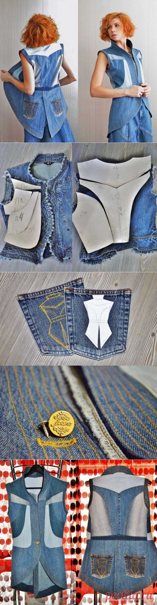 Стильная переделка: жилет-фрак