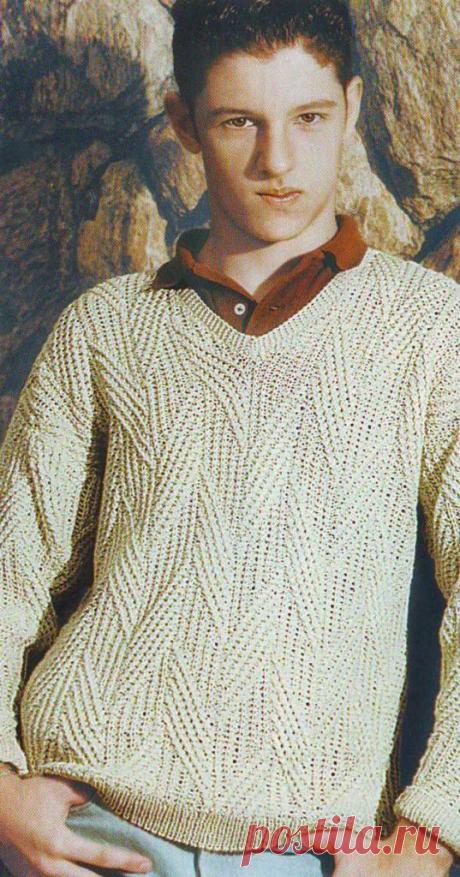 Men’s sweater with pattern | Все о рукоделии: схемы, мастер классы, идеи на сайте labhousehold.com