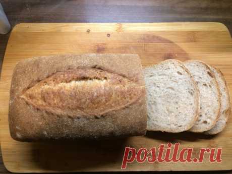Хлеб серый на фруктовых дрожжах