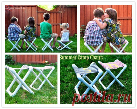 стульчик из трубок