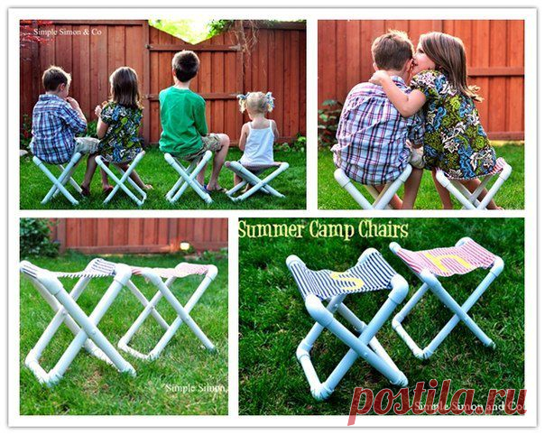 стульчик из трубок