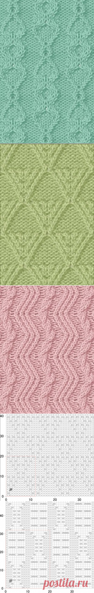 Красивые узоры для вязания спицами