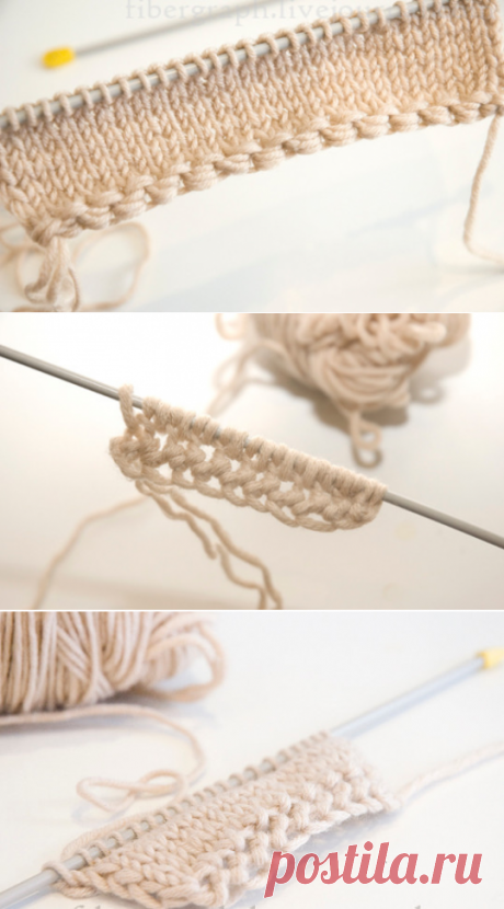 Вязание спицами: 16 вариантов наборного края... (Часть 2)