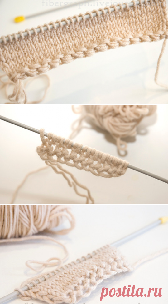 Вязание спицами: 16 вариантов наборного края... (Часть 2)