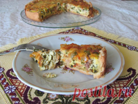 Пиріг з зеленою цибулькою / Пиріжки та пироги з солоною начинкою / Кукорама — смачні рецепти!