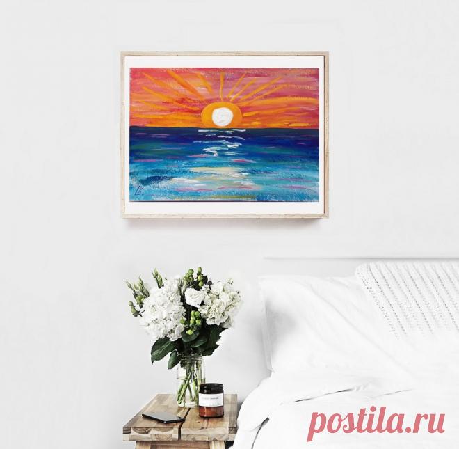 Моской закат, пейзаж, пишите сообщение для покупки