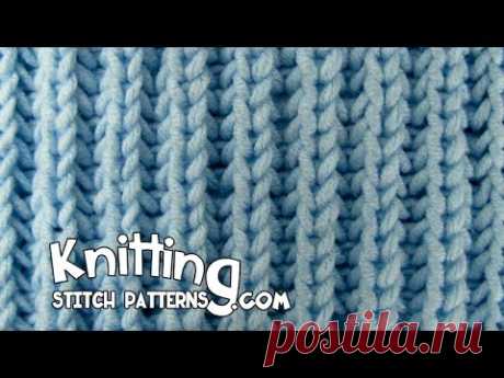 Knit Fisherman's Rib stitch &amp; How to Bind off - YouTube
