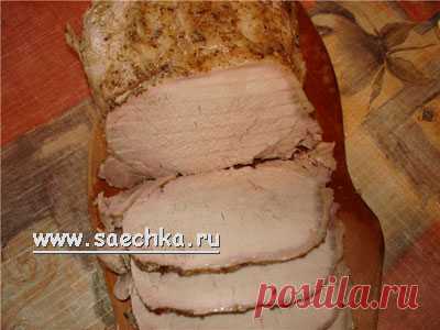 Буженина в рукаве  -  рецепт для пароварки