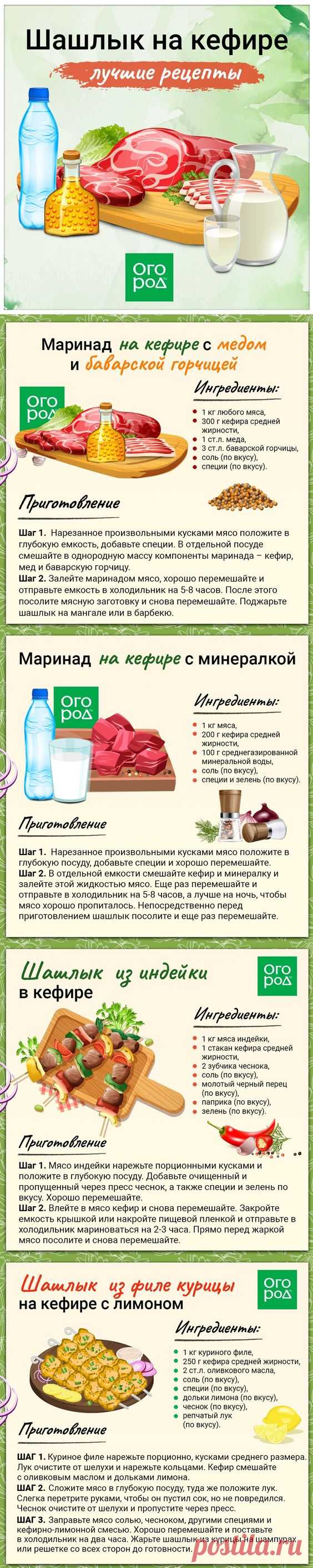 Шашлык на кефире (лучшие рецепты)