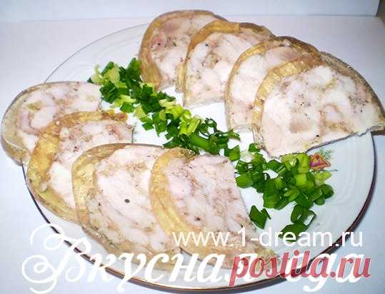 КУРИНЫЙ РУЛЕТ С ЧЕСНОКОМ